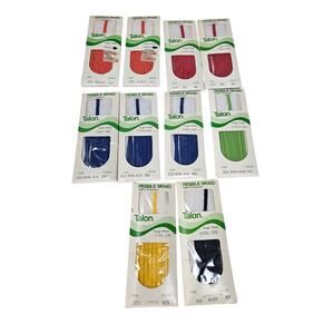 Lot of 10 Deadstock Vintage Talon Pebble Braid Sewing Dressmaking Tailor 3 Yds